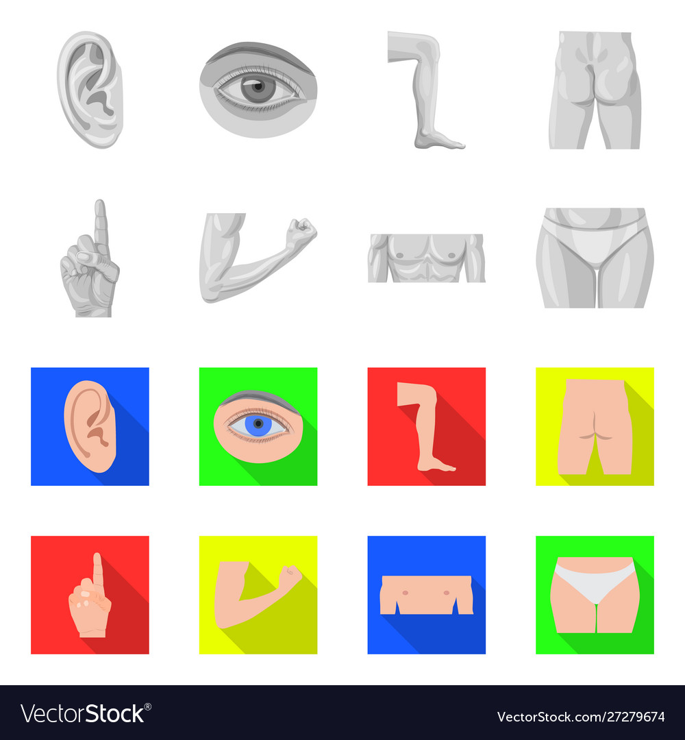 Isolated object human and part symbol