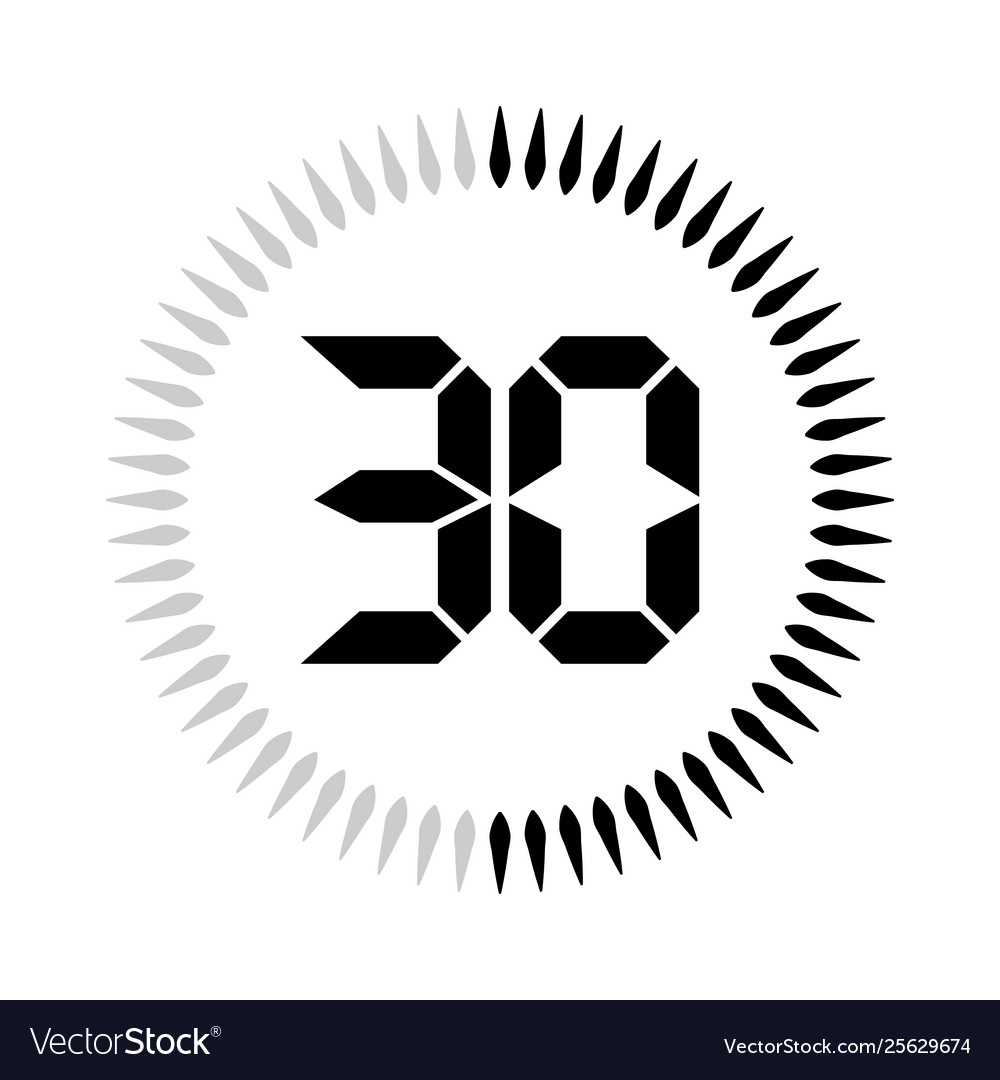 Minutes or seconds timer