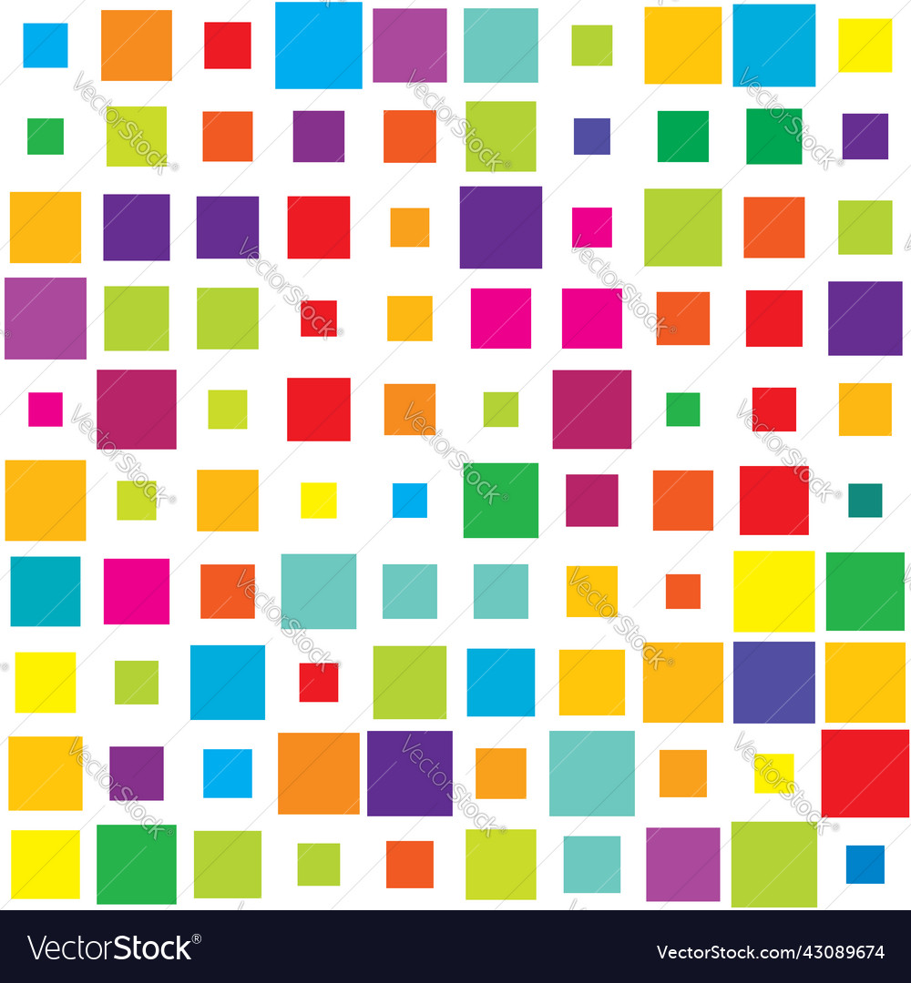 Random square tiles seamless repeatable pattern Vector Image Random square tiles seamless repeatable pattern