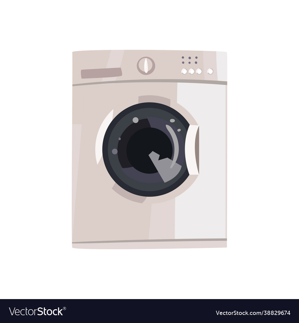 Washing Machine Beige Royalty Free Vector Image