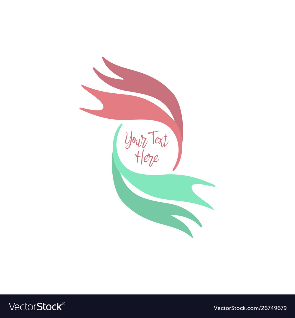 Abstract emblem blank design template frame border
