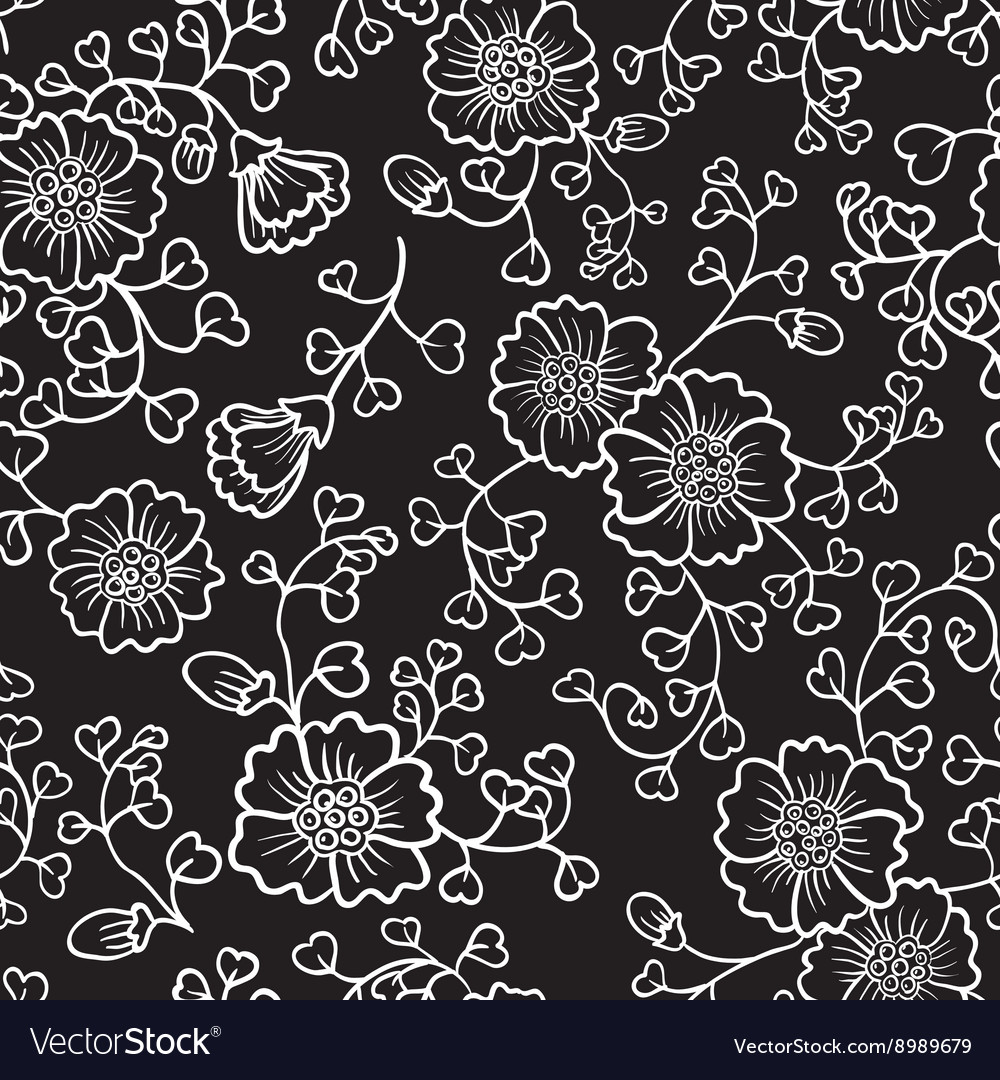 Abstract seamless floral pattern Royalty Free Vector Image