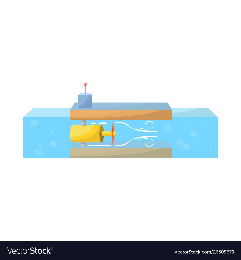 Design tidal and power sign set
