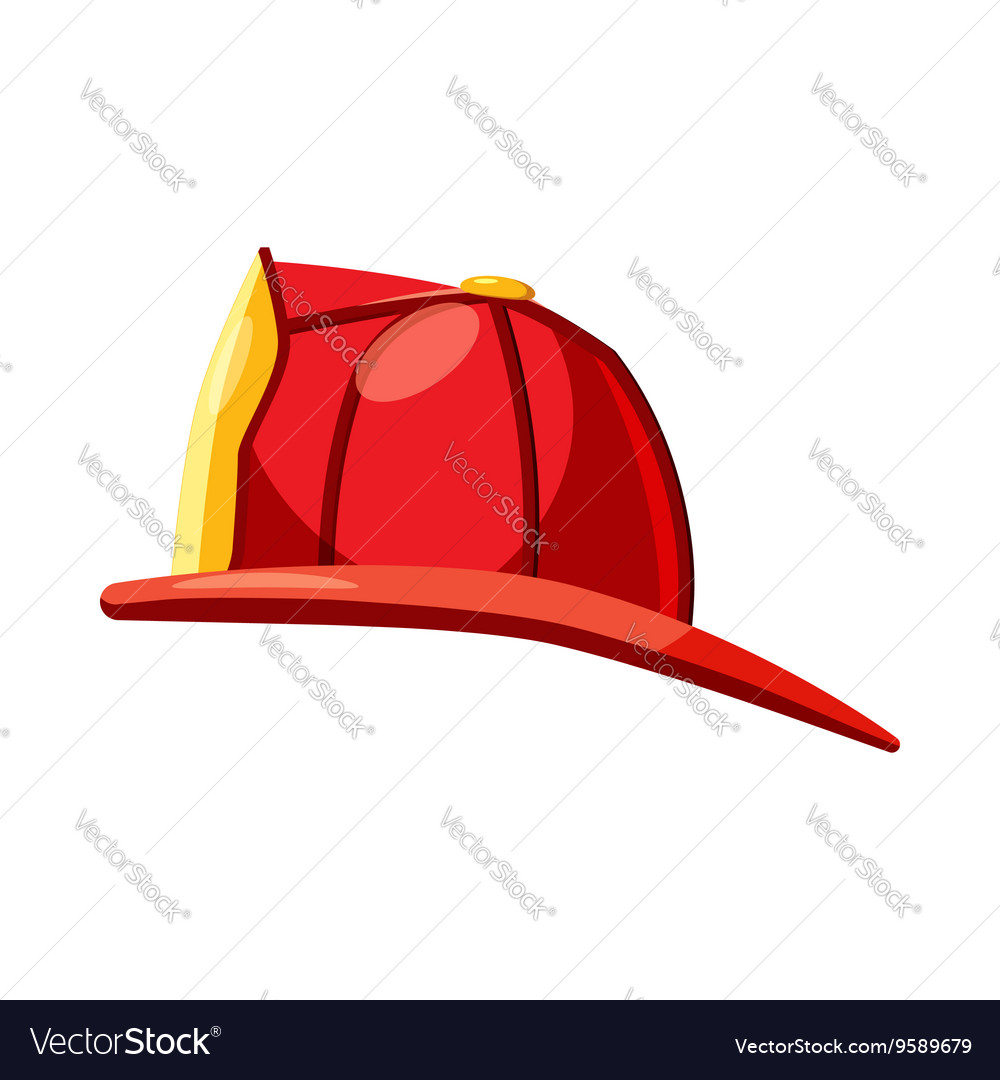 Helmet for a firefighter icon cartoon style Vector Image