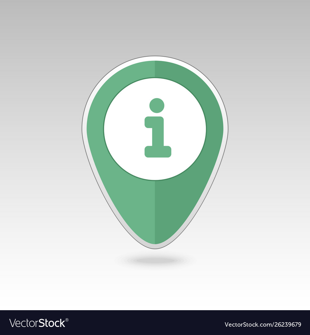 Information pin map icon pointer markers vector image Information pin map icon pointer markers