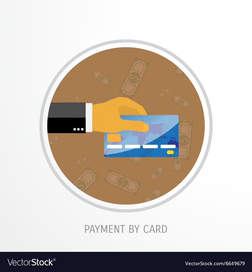 Payment by card concept