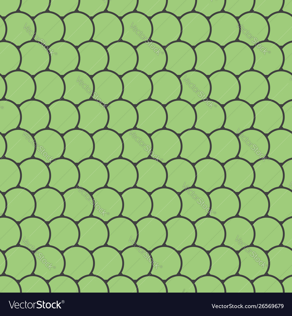 Seamless pattern with round tiles