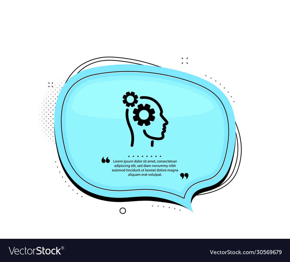 Thoughts icon teamwork sign core value