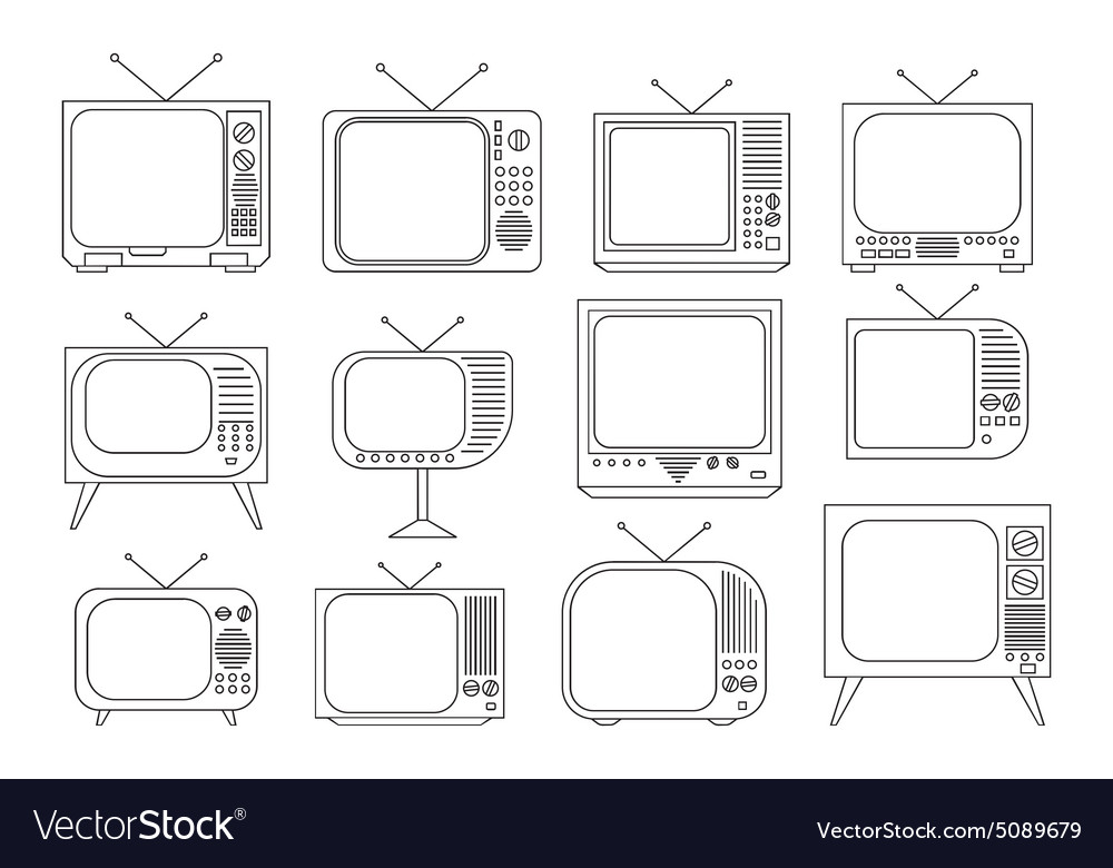 Tv2 Royalty Free Vector Image - VectorStock