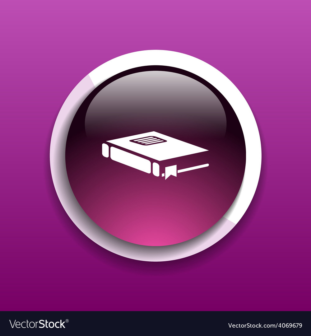Web button flat design with shadow