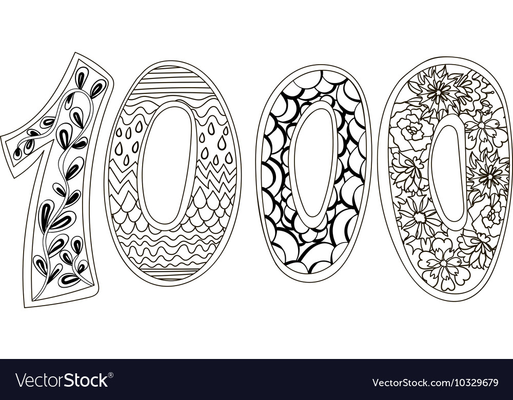 Zentangle Number 1000