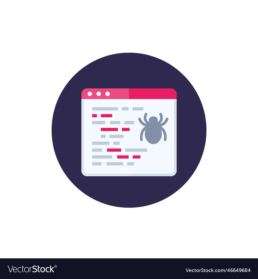 Computer Bug Icon - Error Symbol