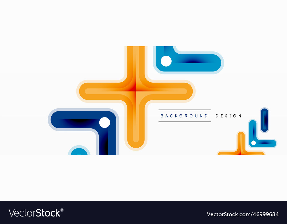 Minimal geometric background cross line design