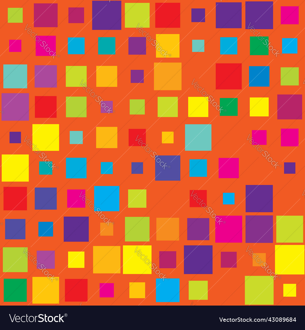 Random square tiles seamless repeatable pattern vector image Random square tiles seamless repeatable pattern