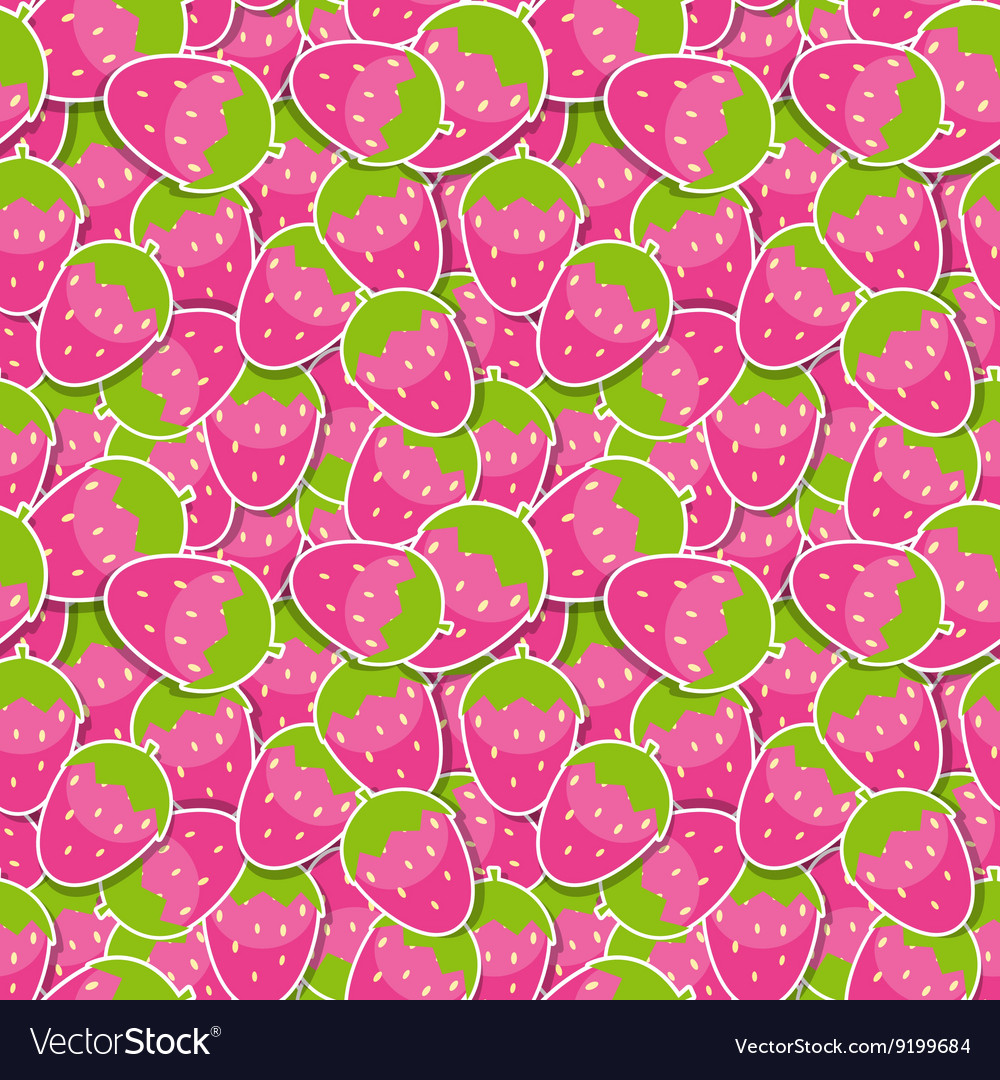 Seamless pattern background from strawberry