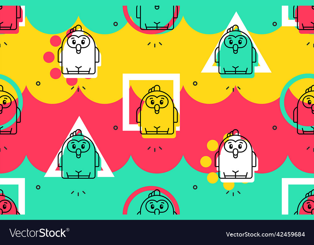 Seamless pattern with parrots