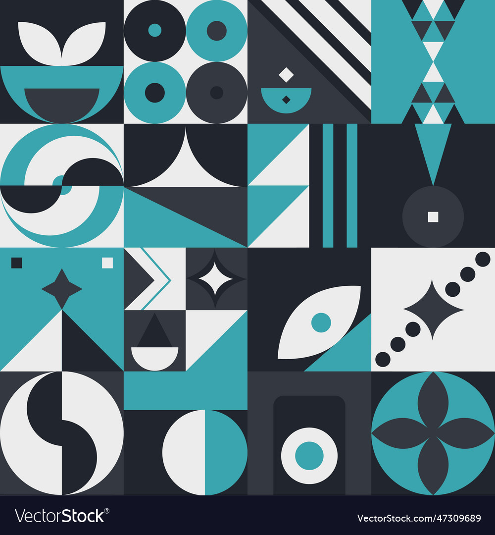 Abstract geometric pattern design in modern style