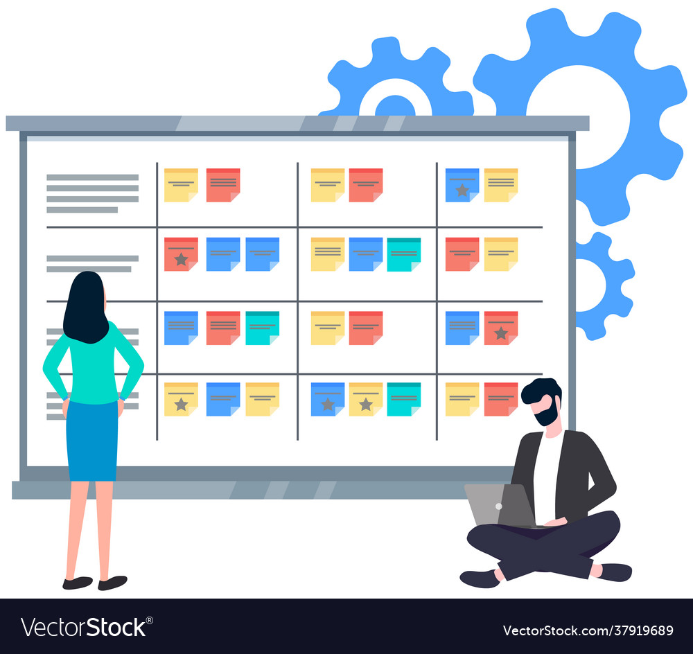 Business strategy planning project management Vector Image