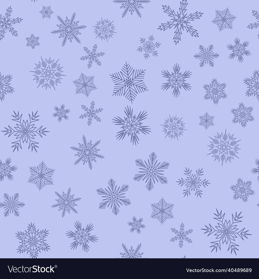 Christmas seamless pattern with snowflake