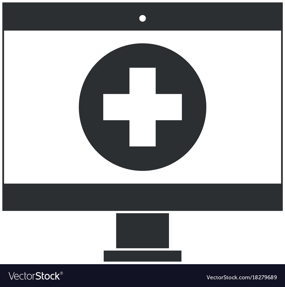 Computer display with medical software