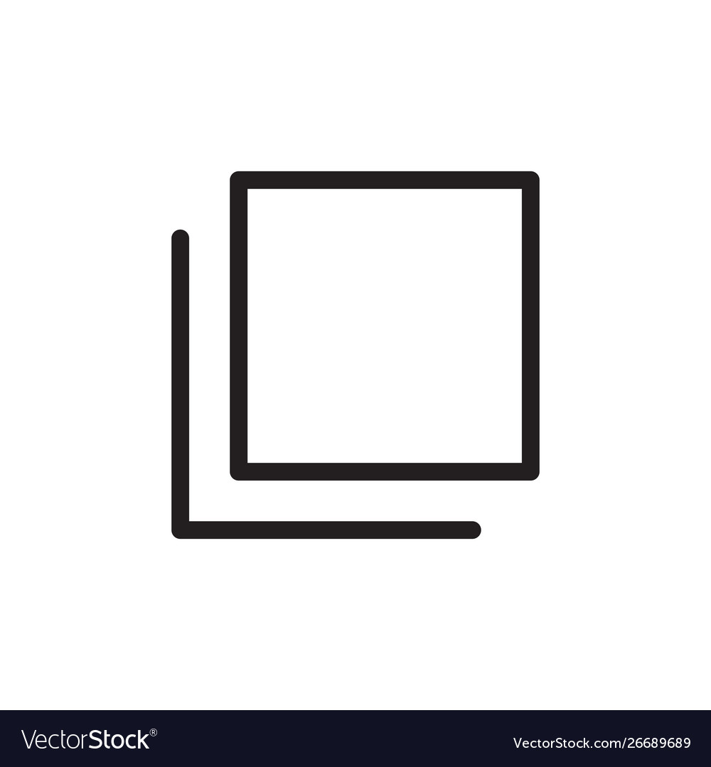 Flat line copy file icon logo element