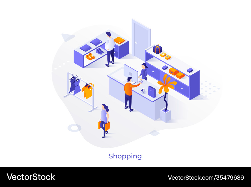 Isometric concept Royalty Free Vector Image - VectorStock