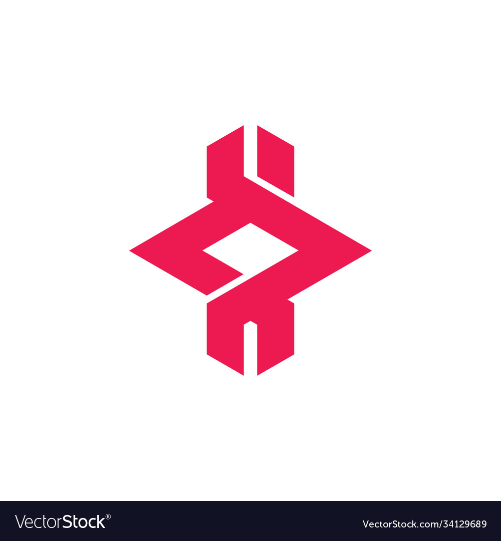 Linked arrow colorful logo Royalty Free Vector Image