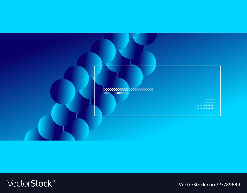 Simple abstract background with neon color circles