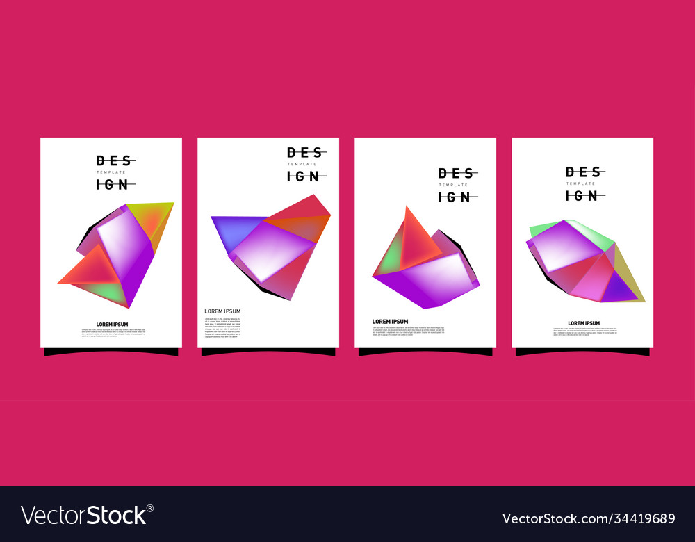 Simple colorful abstract geometric background vector image Simple colorful abstract geometric background