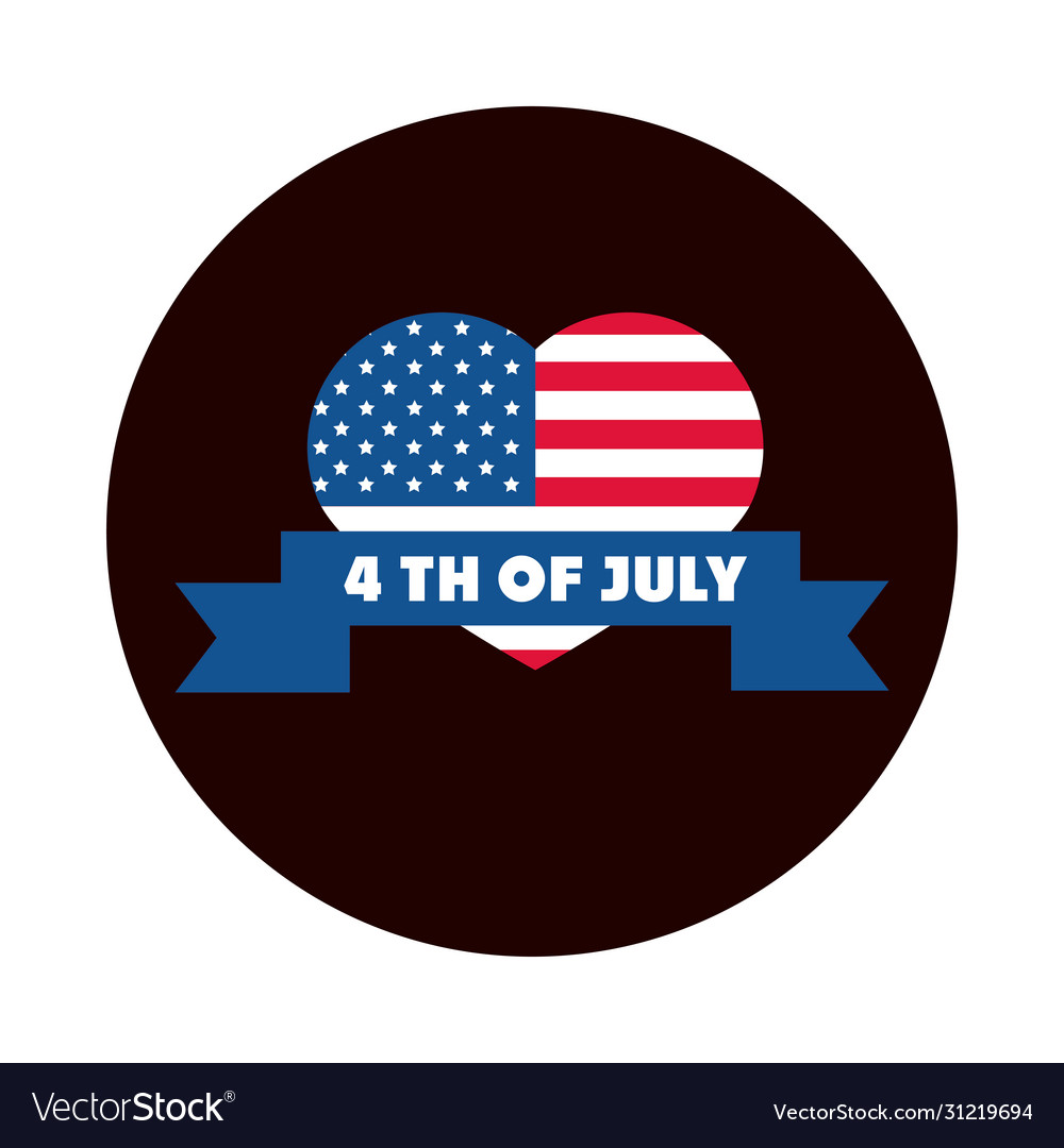 4th july independence day american flag shaped