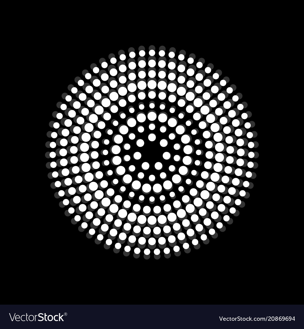 Abstract dotted circles dots in circular form Vector Image Abstract dotted circles dots in circular form