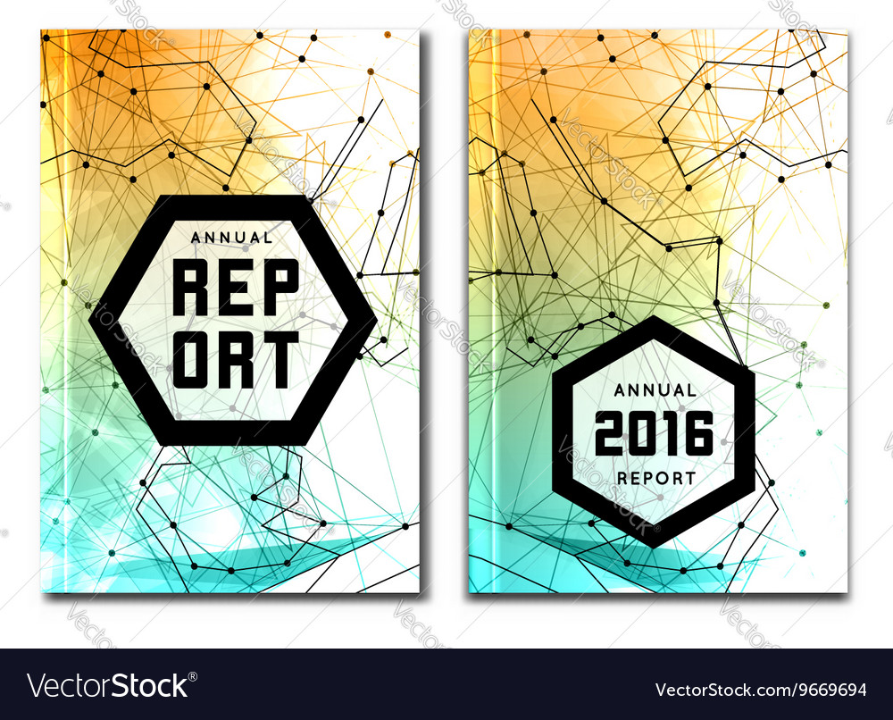 Annual Report Cover Template Royalty Free Vector Image 5160