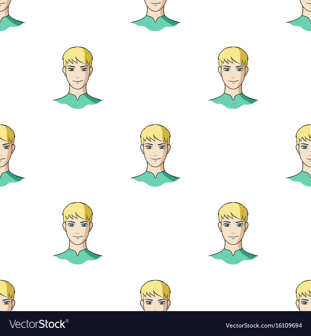 Avatar Men With White Hairavatar And Face Single Vector Image