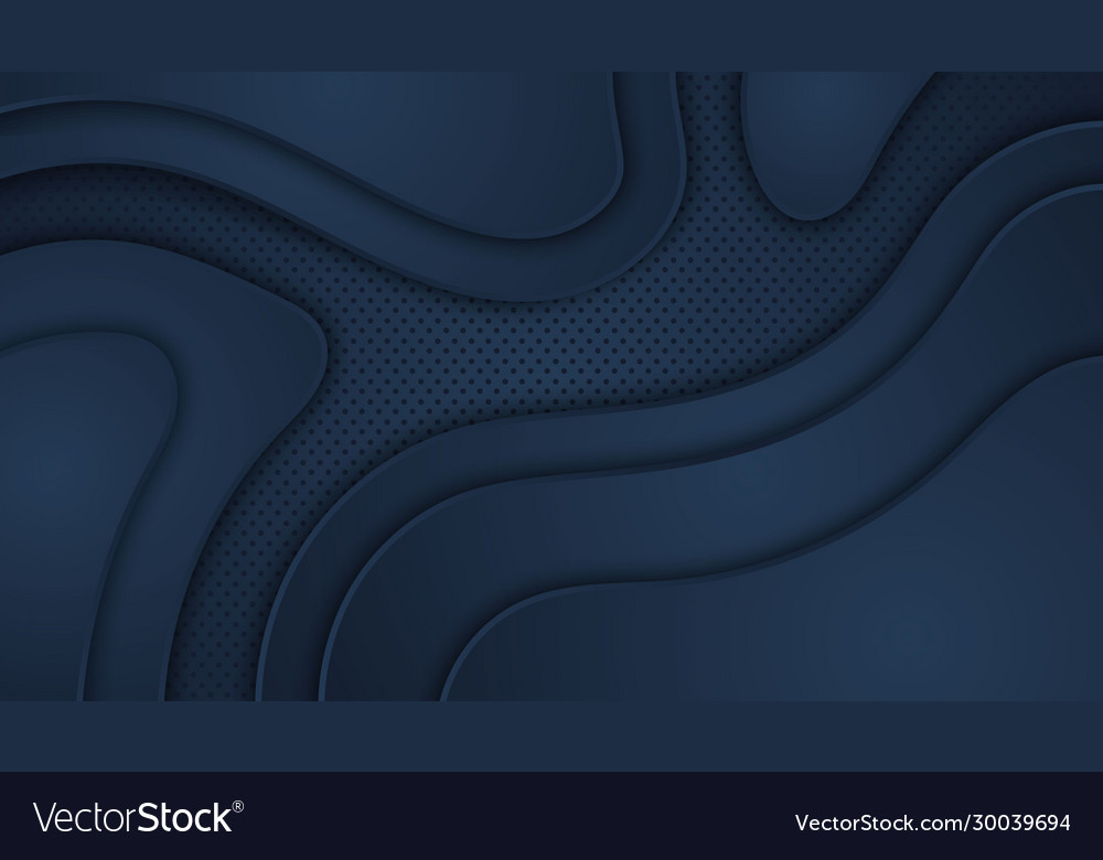 Dark abstract background with overlap layers vector image Dark abstract background with overlap layers