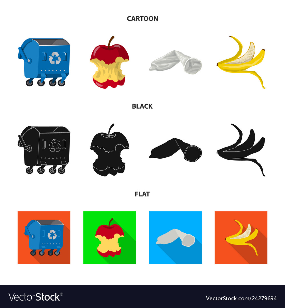 Design of dump and sort logo set