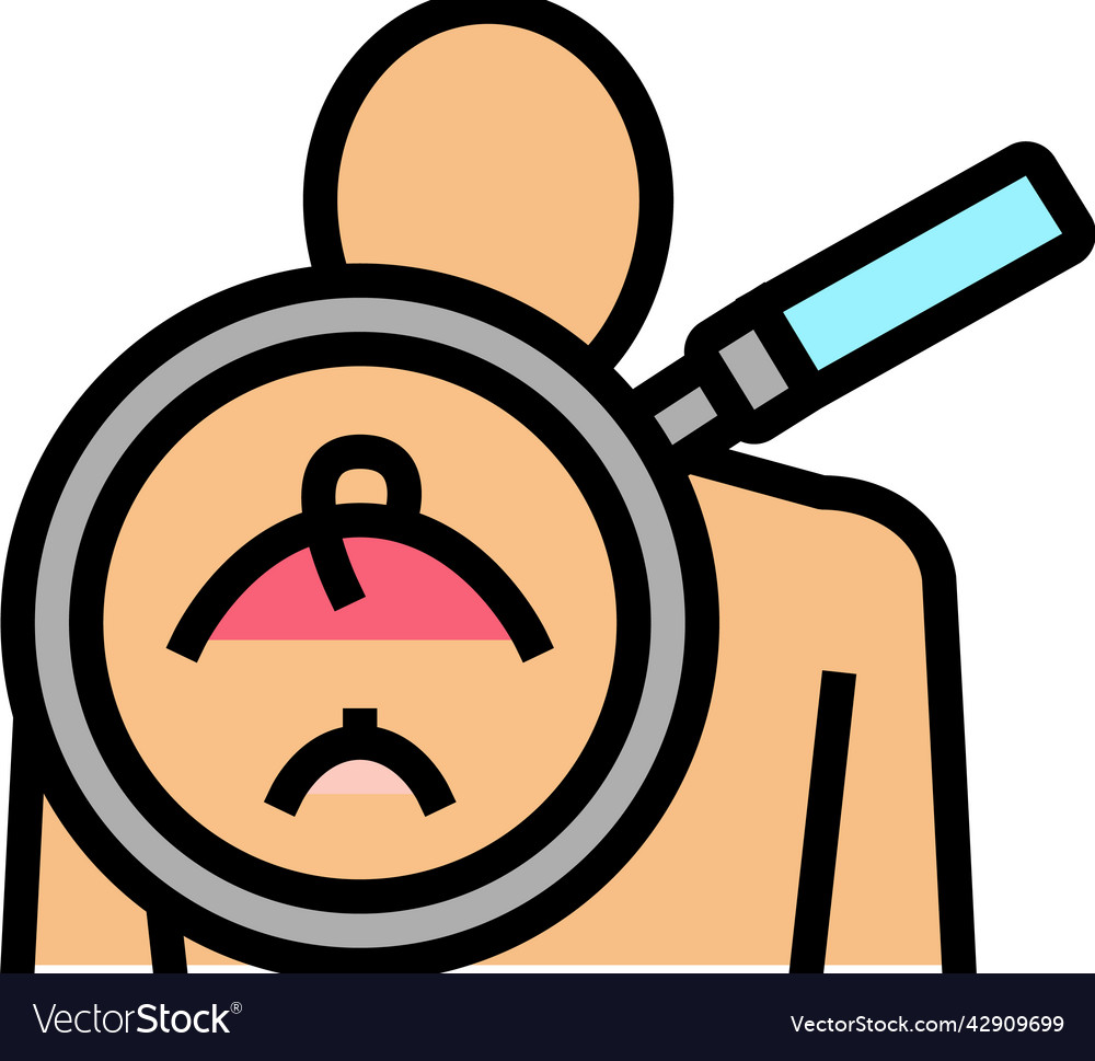 Armpits researching color icon Vector Image Armpits researching color icon