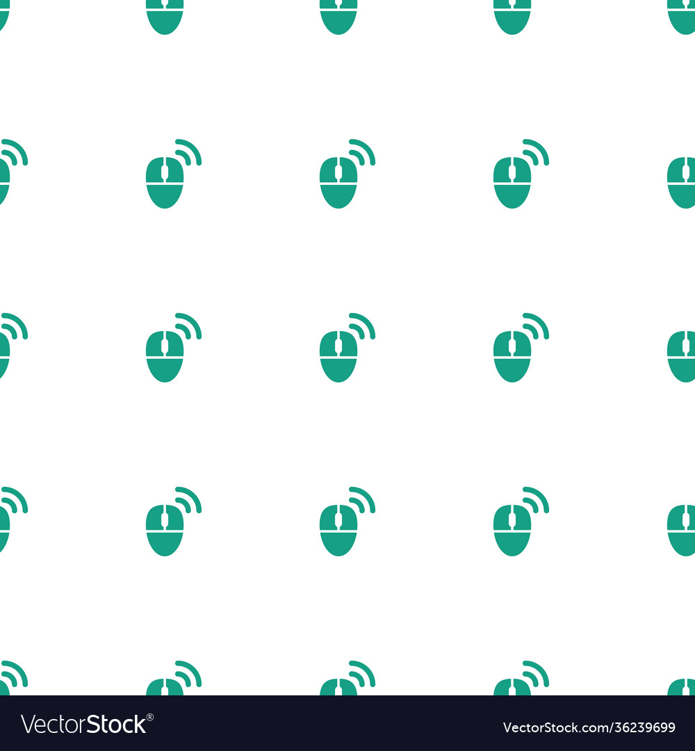 Computer mouse icon pattern seamless white