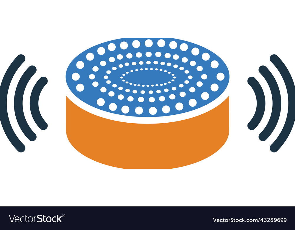 Echo dot speaker alexa icon simple editable