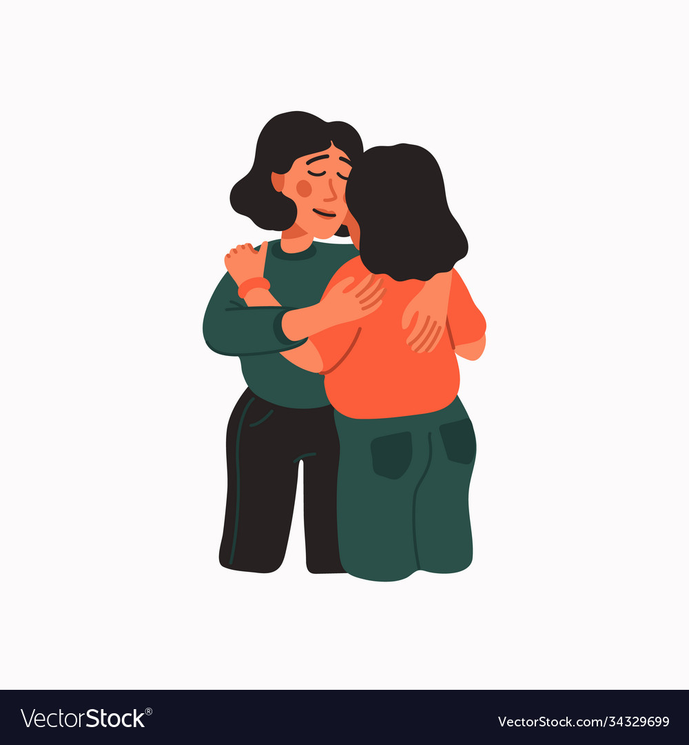 Empathy and compassion concept - young Royalty Free Vector