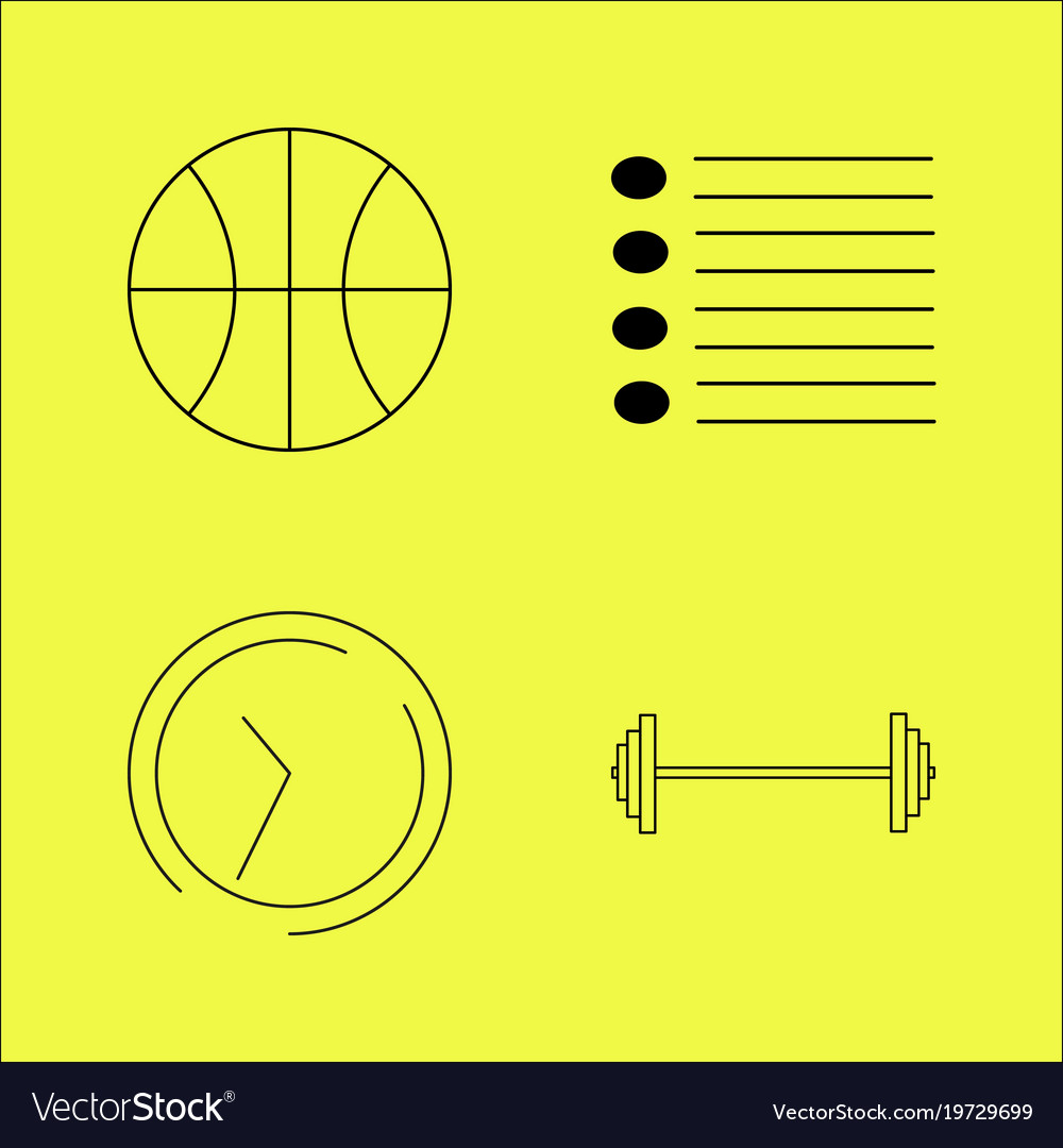 Essential linear icon set