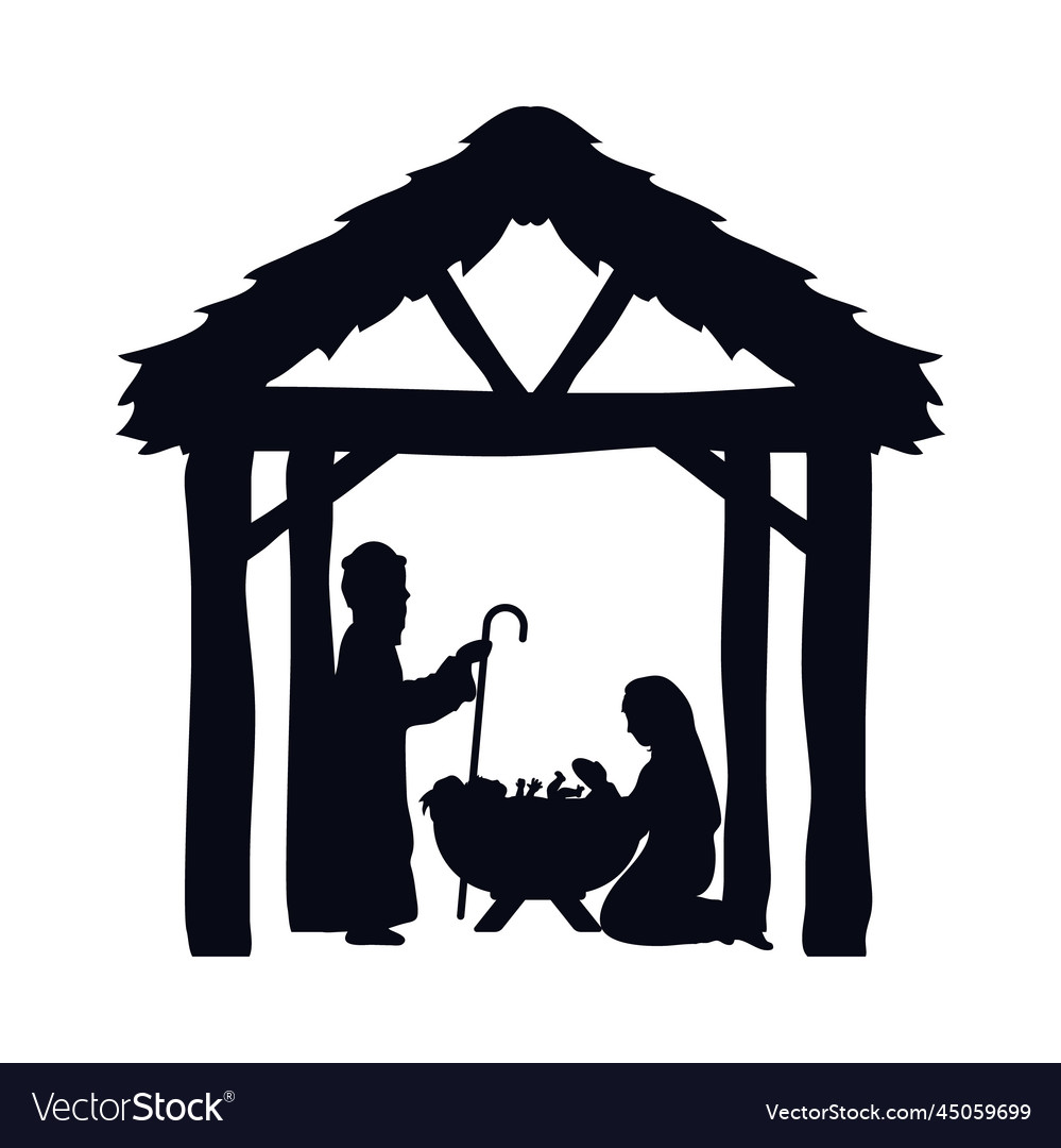 Manger In Stable Royalty Free Vector Image - Vectorstock