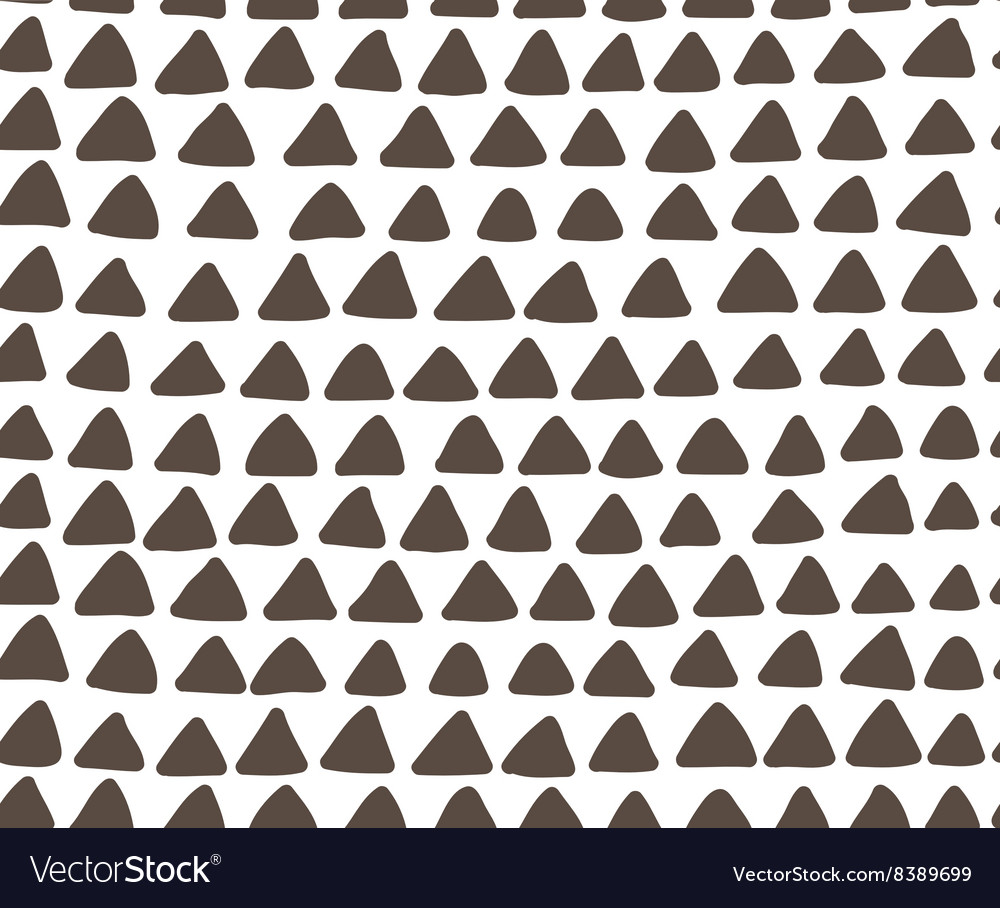 Seamless hand drawn triangle pattern