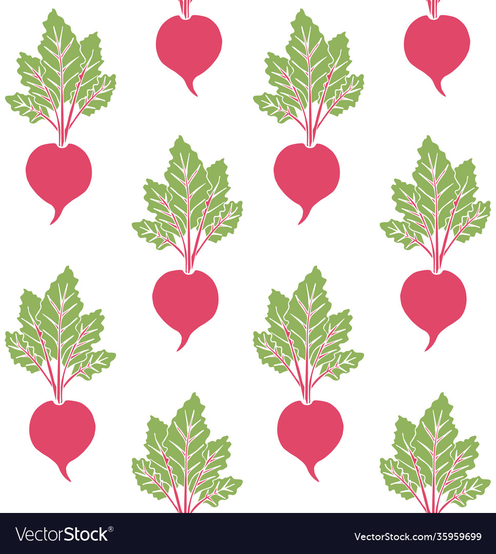 Seamless pattern beet root