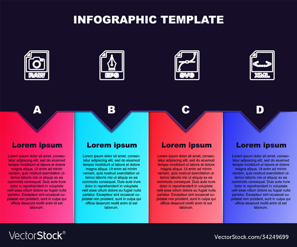 Set line raw file document eps svg and xml