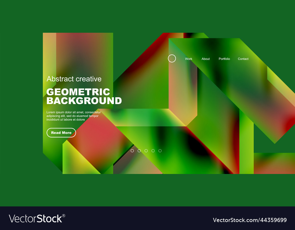 Triangles with fluid gradients abstract landing
