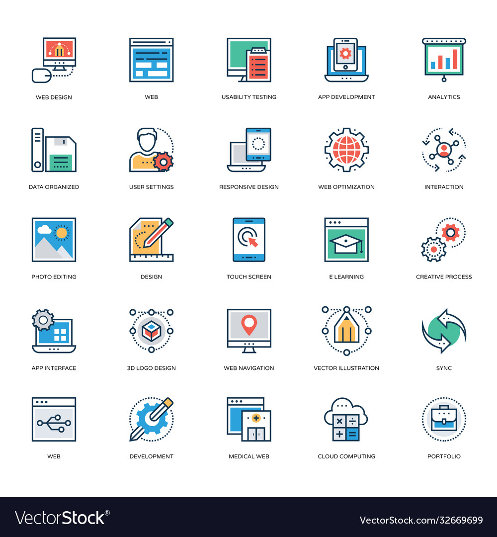 Web design and development icons 2