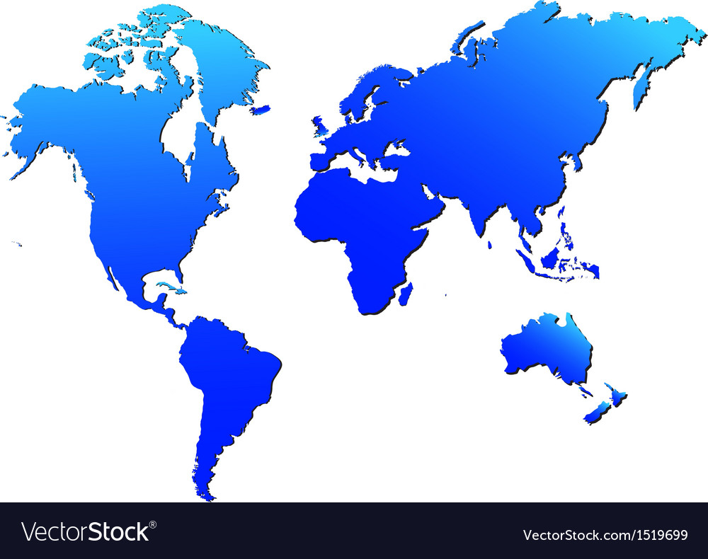 World map Royalty Free Vector Image - VectorStock