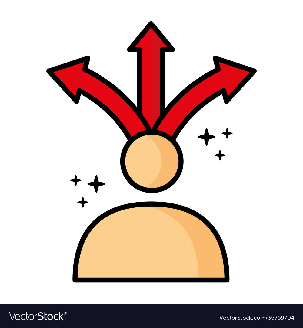 Avatar user profile with arrows icon