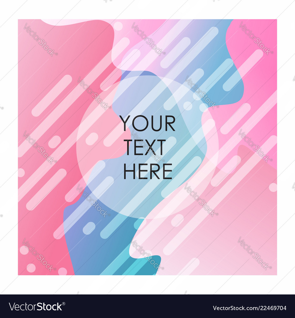 Colorful background with typography