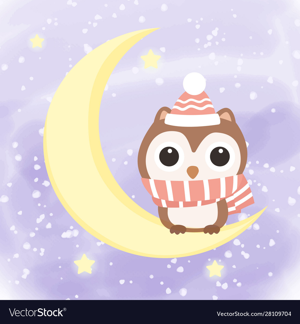 Cute owl Royalty Free Vector Image - VectorStock